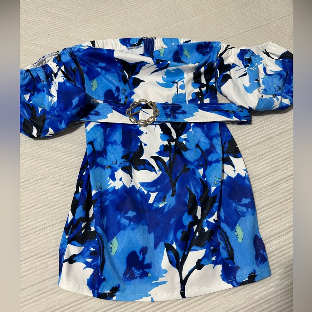 BLUE MINI DRESS